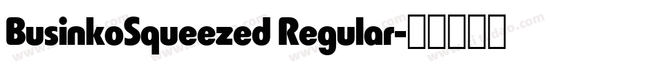 BusinkoSqueezed Regular字体转换